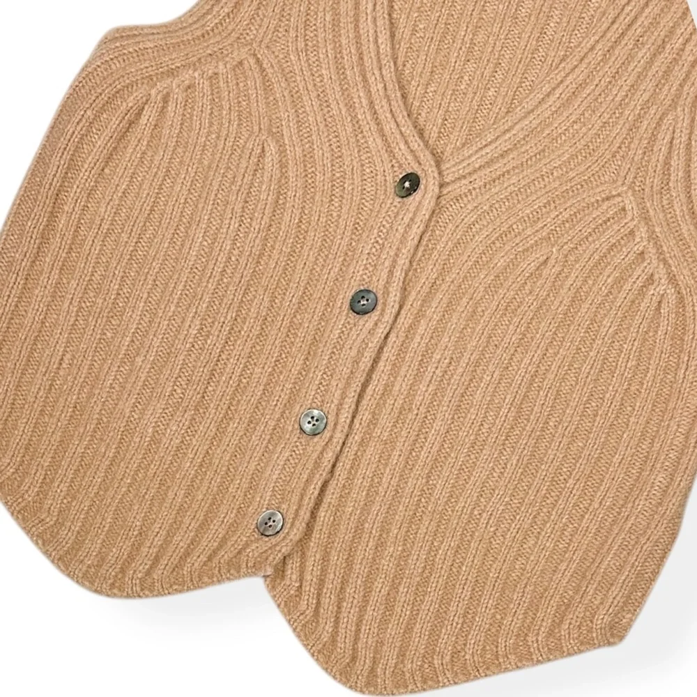 FAVORITE DAUGHTER The Knit Favorite Vest, Wool/Cashmere Mauve, XS - Picture 13 of 14